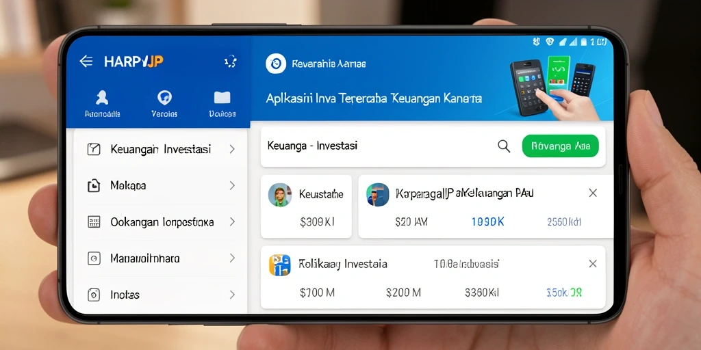 Tampilan antarmuka HARAPJP yang intuitif dan menarik.