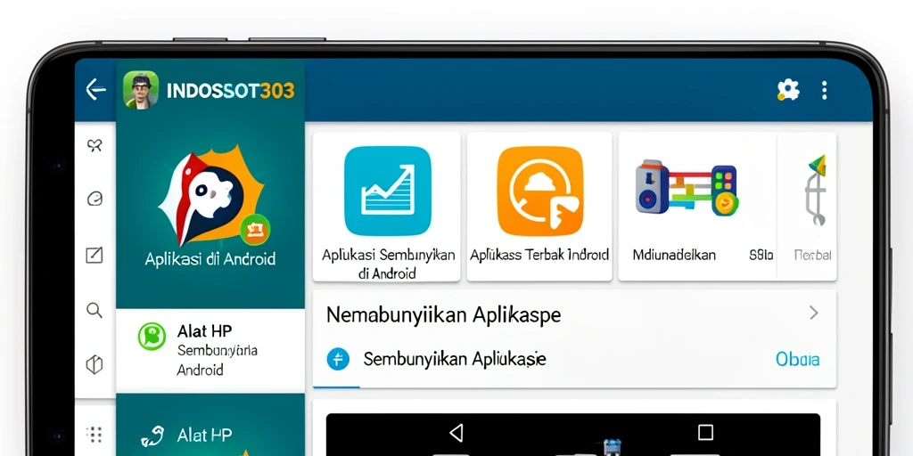 Antarmuka sederhana INDOSLOT303 untuk menyembunyikan aplikasi dengan mudah.