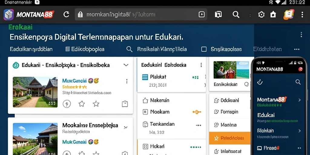 Antarmuka MONTANA88 menampilkan berbagai kategori ensiklopedia yang mudah diakses.