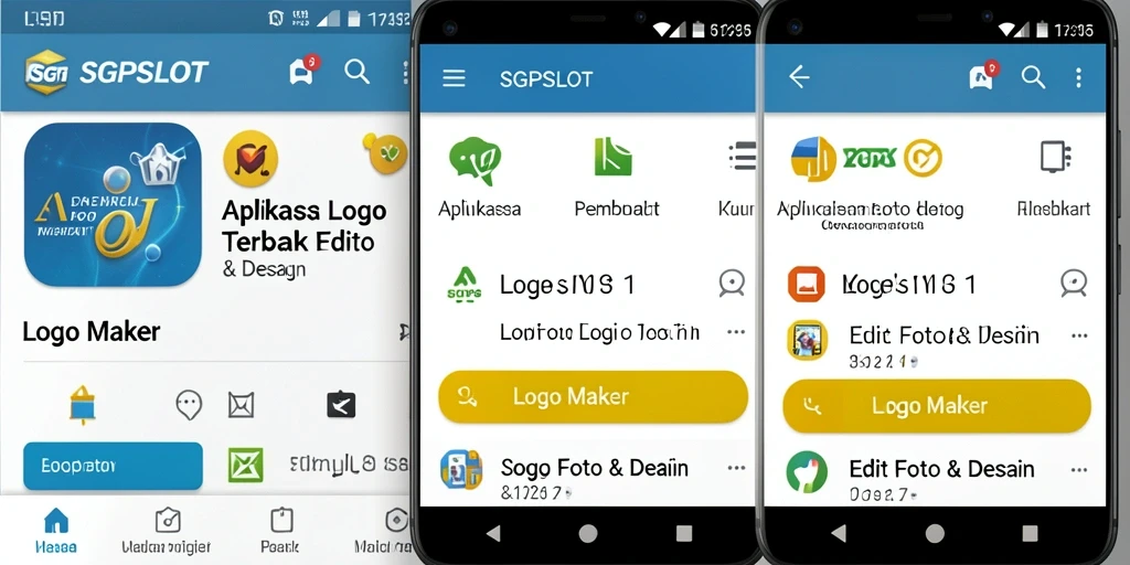 Antarmuka sederhana dan intuitif dari aplikasi SGPSLOT untuk membuat logo.